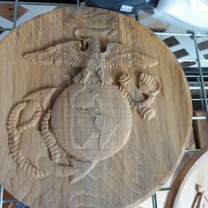 Marine Corps 10-11in 3D Plaque
