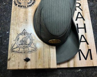 US Army Drill Sergeant Female Australian Bush Hat Press 14.5x15.5 DI hat press Center Selection: Flag, Creed, Army Seal, Army Star, DS Badge