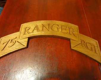 75th Ranger Regiment Scroll approx. 17x7  (Your Choice 75th 1st, 2d, 3d, MIB, STB)