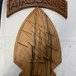 Special Forces Patch 10-11&quot; (Your choice of Wood)