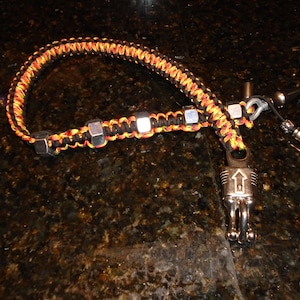 Black & Multicolor Get Back Whip Approx 34-35&quot; Rigid Jacobs Ladder