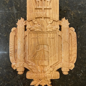 United States Naval Academy Plaque (Approx 12") (Your choice of wood)