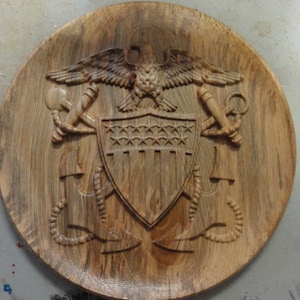 Department of the Navy Officer 10-11in 3D Plaque, Naval Officer