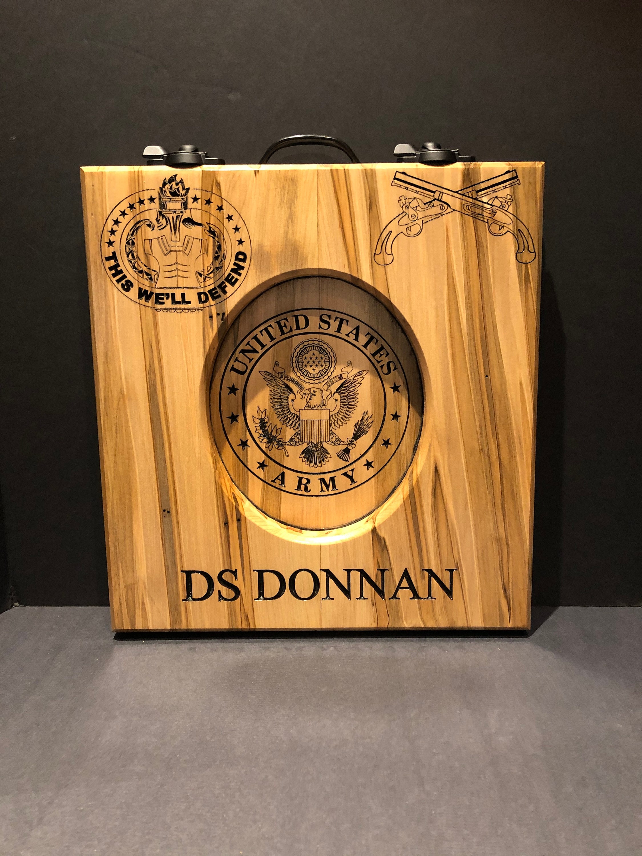 US Army Drill Instructor Campaign Hat Press Plaque Approx Etsy