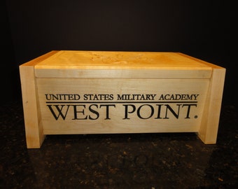 Gift Box United States Military Academy (West Point) (USMA) 9.5x13 Gift Box with one 3D image on top and Engraving on four sides