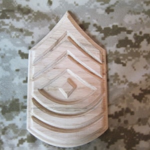 Marine Corps First Sergeant Plaque,  E-8, United States Marine Corps, 1stSgt Approx 11.7x7