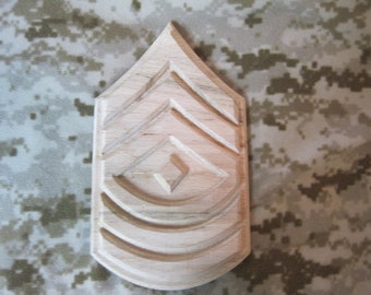 Marine Corps First Sergeant Plaque,  E-8, United States Marine Corps, 1stSgt Approx 11.7x7