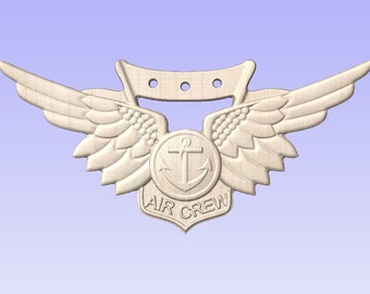 US Navy  Air Crew Badge (Your Choice of wood)