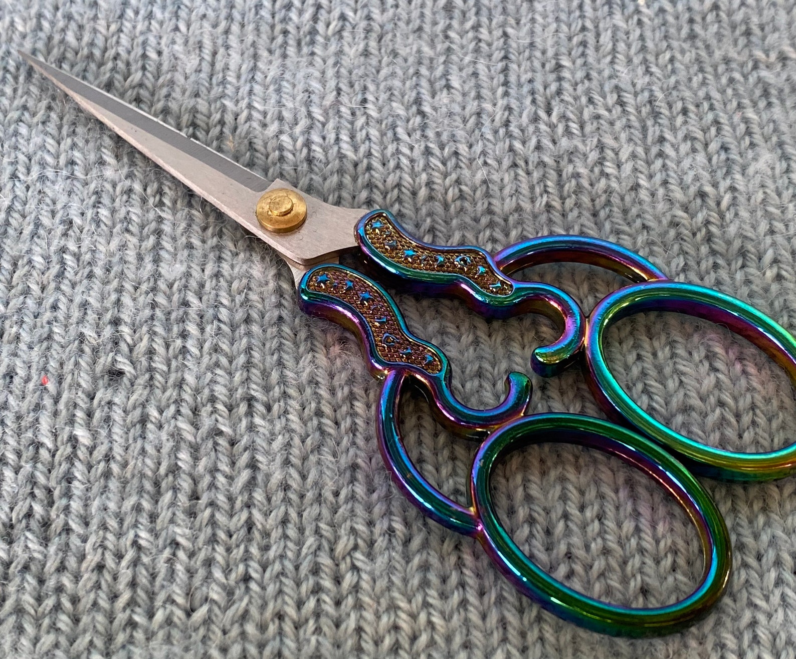 Rainbow Stars & Moon Embroidery Scissors Etsy