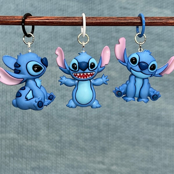 Stitch - Stitch Markers, Progress Keepers, Bag Charm