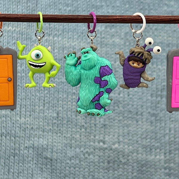 Monsters, Inc. Progress Keepers, Charms, Earrings - Mike Wazowski, Sully, Boo