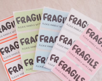 Fragile Stickers: Handle With Care, Small Business Packaging