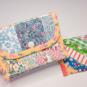 Quilted mini wallet hot sale