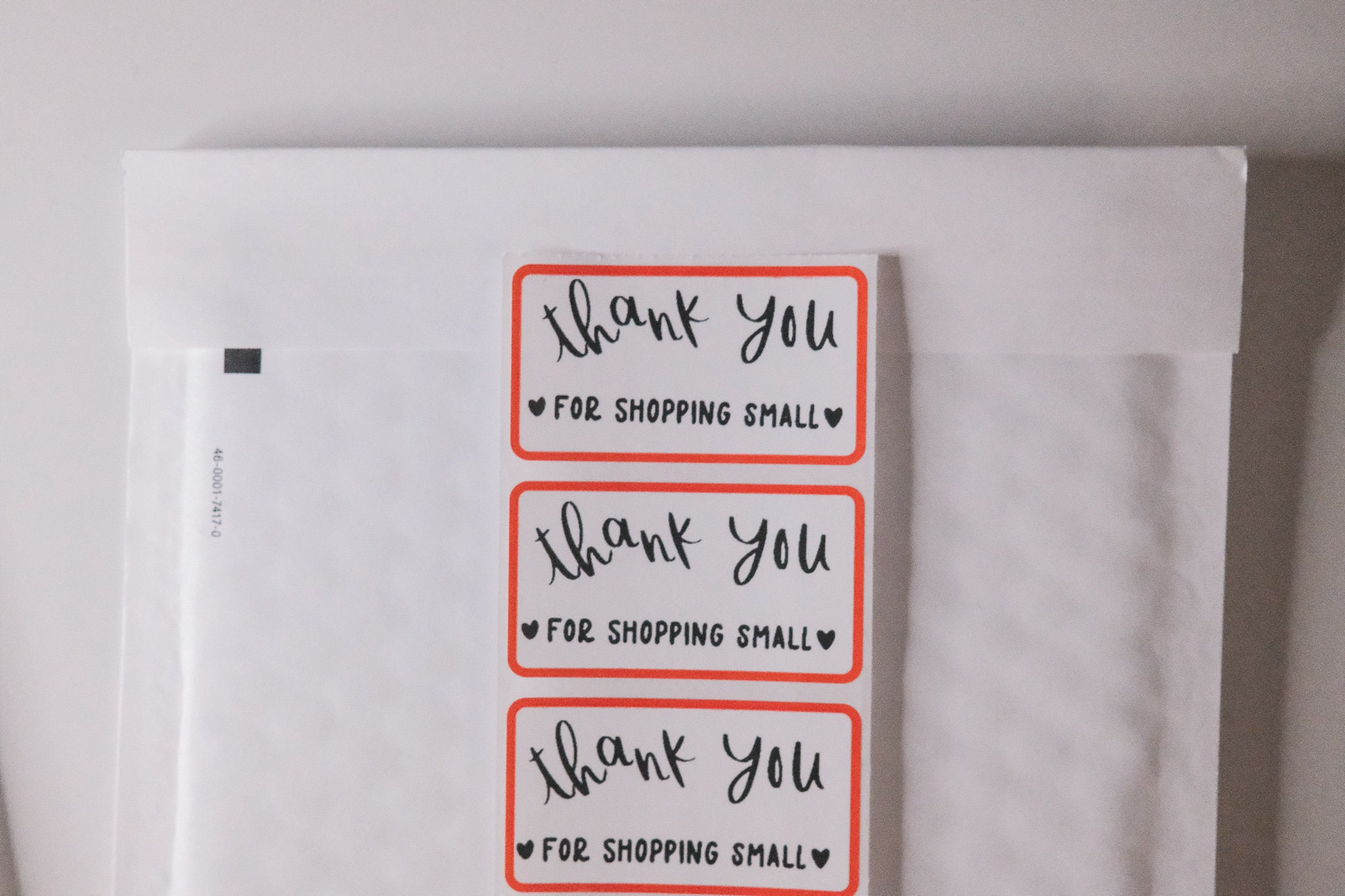 thank you stickers small business sticker packaging etsy