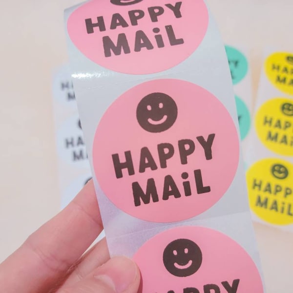 Happy Mail Stickers Etsy