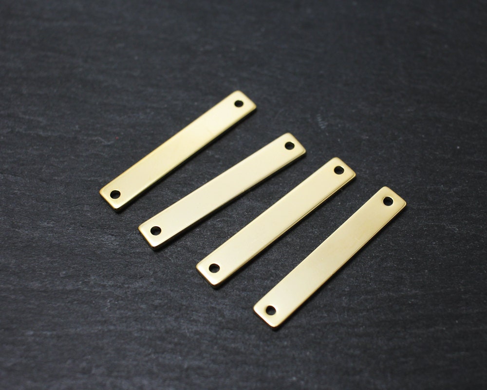 P0196/anti-tarnished Gold Plating Over Brass/flat Bar - Etsy