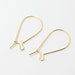 B0011/Anti-tarnished Gold Plating Over Brass/Kidney ear wires/39x 16mm/20pcs
