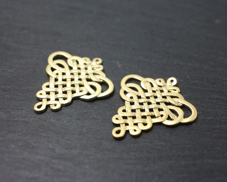 P0177/antitarnished Matte Gold Plating Over Brass/patterned Etsy