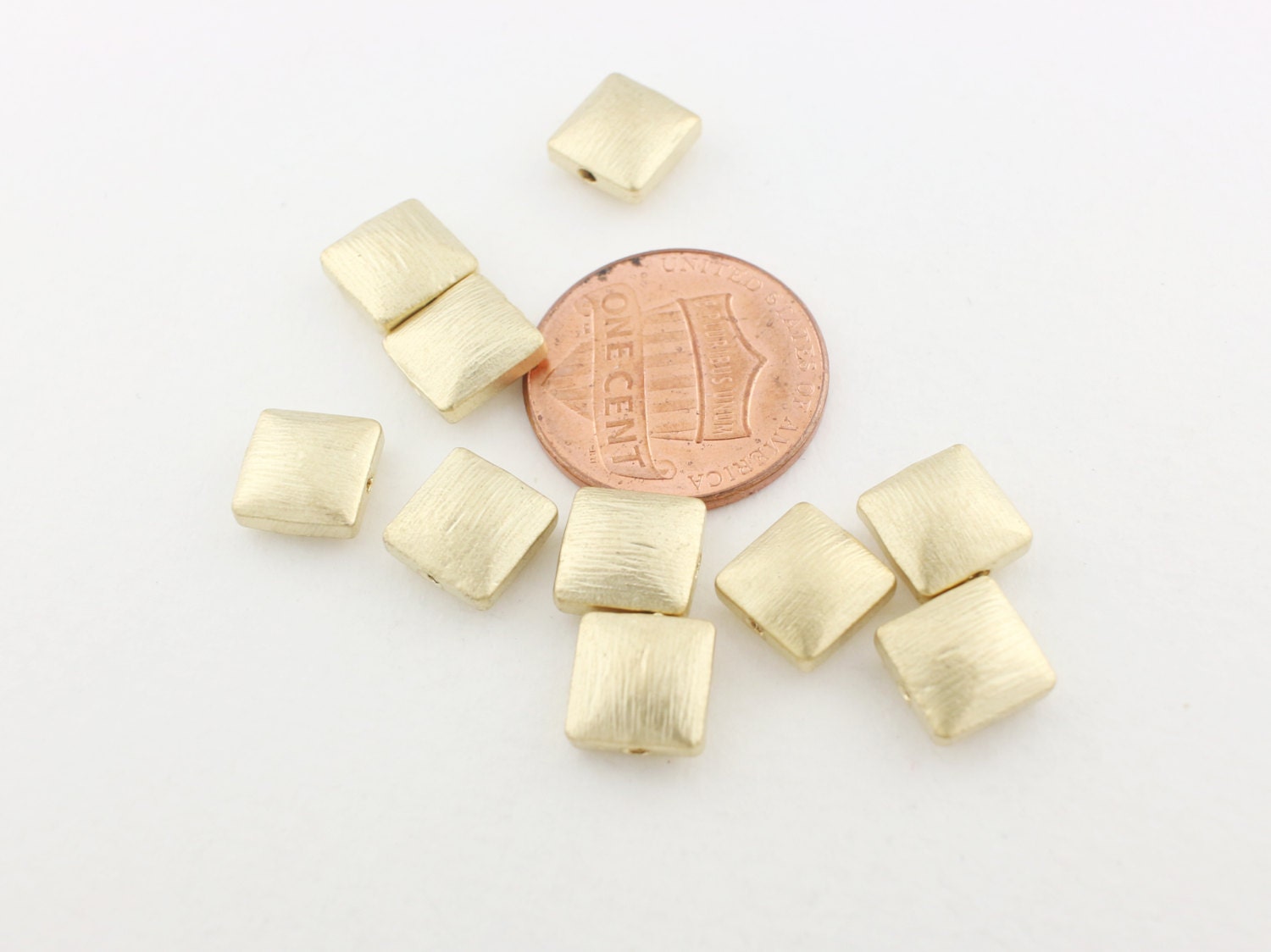 P0078/antitarnished Matt Gold Plating Over Brass/textured Etsy