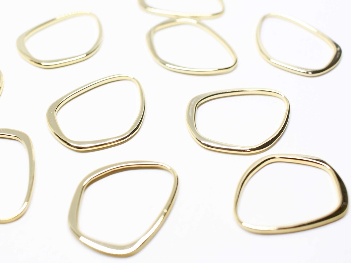 P1017/antitarnished Gold Plating Over Zinc Alloy /unbalanced Etsy