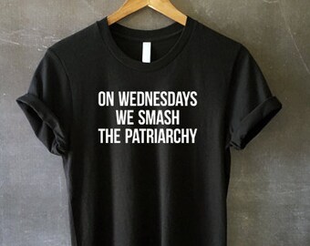 On Wednesdays We Smash the Patriarchy Muscle Tank Top for | Etsy