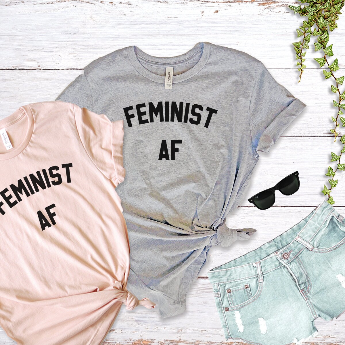 Feminist AF Tee Shirt for Women Unisex Shirt Feminist T Etsy