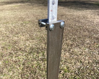 Magnum Target 3"x20" 3/8" AR500 Steel T-Post Protector Plate for Shooting Target Stands 1pc - TP-PP3x20AR500