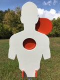Magnum Target AR500 Combatant Steel Hostage Reactive IDPA Shooting Target 3/8 12x21 for T-Post - CSHT12x21TPM2DT-KIT