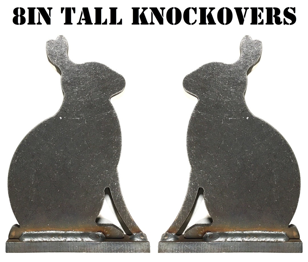 Steel Target Rabbit Magnum Target Steel Shooting Targets - Rabbit Silhouette Knockovers for ...