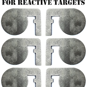 Magnum Target 4”x1/4” .22lr Mild Steel Shooting Dueling Tree Paddles for Reactive & Hostage Targets - HDDT4614