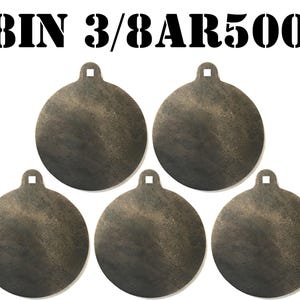 Magnum Target 8 Inch Dia. AR500 Steel Gong Targets-Steel Shooting Targets-Metal Targets-5pc - H85EAR500
