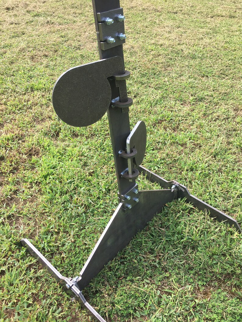 AR500 Steel Target Dueling Tree No Weld Stand Etsy