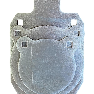 Magnum Target AR500 3/8" Steel Target Gong 3pc Set 6" 8" and 8"X12" IDPA Shooting Silhouette - GIDPA8X12683EAR5