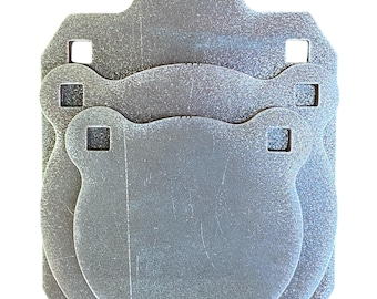 Magnum Target AR500 3/8" Steel Target Gong 3pc Set 6" 8" and 8"X12" IDPA Shooting Silhouette - GIDPA8X12683EAR5