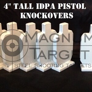 Magnum Target 6in IDPA Knock-Over Shooting Targets - 3/8in