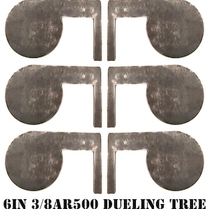 Magnum Target 6in. 3/8in. Thk. AR500 Steel Targets for DIY Dueling Trees - Six Metal Paddles - DT66AR500