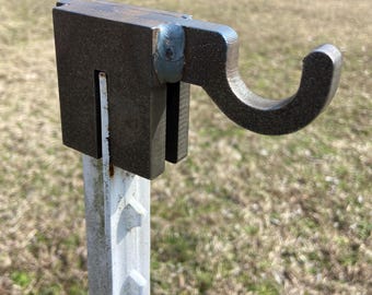Magnum Target AR500 Hardened Steel Shooting Target T-Post Hook-1pc NRA Metal Gong Range Target - TPH1AR500