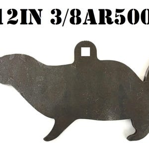 Magnum Target 12&quot; Steel Shooting Target - 3/8&quot; AR500 Prairie Dog Animal Silhouette 1pc - PD121AR500-3W