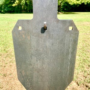 Magnum Target 2/3 Scale 66% 12"x20" 3/8" AR500 IDPA/IPSC Steel Shooting Target Rifle Gong w/ T-Post Hook (G12x201TPH1AR500)