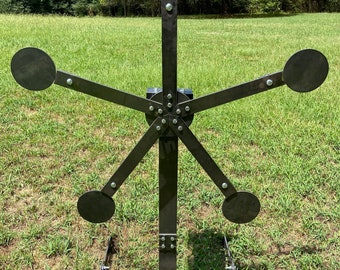 Magnum Target Portable 22LR Rimfire Texas Star “No Weld” Reactive Steel Shooting Target - 6in Paddles - TS-6-14