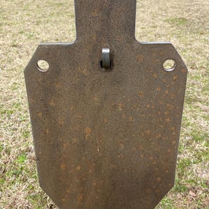 Magnum Target 9x15 IDPA/ISPC Steel Shooting Target 3/8" AR500 Range Target w/ T-Post Hook - G9x151TPH1AR500