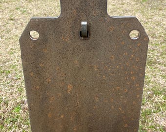 Objetivo Magnum 9x15 IDPA/ISPC de acero para tiro, objetivo de tiro AR500 de 3/8" con gancho en T - G9x151TPH1AR500