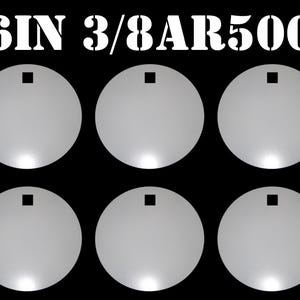 Magnum Target 6in. 3/8in.Thk. AR500 Gong Steel Shooting Targets - 6pc. Metal Shooting Targets - H66WAR500