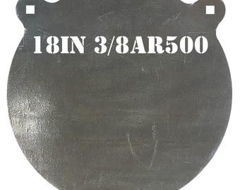 Magnum Target 18 in. 3/8" AR500 Gong Shooting Target - Rifle & Pistol Plate - 1pc. Steel Target Set - G181EAR500