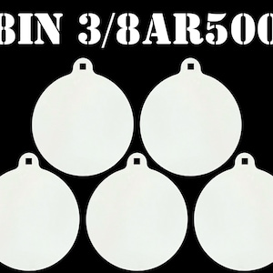 Magnum Target 8 Inch Dia. AR500 Steel Gong Targets-Steel Shooting Targets-Metal Targets-5pc - H85WEAR500