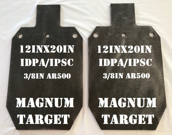 AR500 gong steel shooting target 1//2/" x 2/" diameter AR500 2 PIECES SET