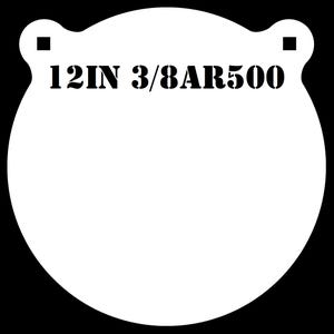 Magnum Target 12 in. AR500 Gong Shooting Target - 3/8 Thk Rifle Target - 1pc. Steel Target Set - G121WEAR500