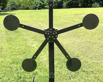 Blanco de tiro reactivo portátil Magnum Target de 3/8" AR500 con forma de estrella de Texas "sin soldadura" - Paletas de 8" - TS-8