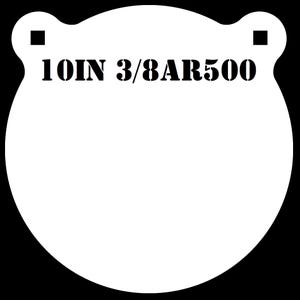Magnum Target 10 In. AR500 Gong Shooting Target - 3/8 Thk Rifle Target - 1pc. Steel Target Set - G101WEAR500