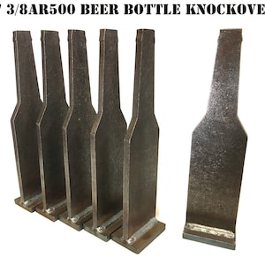 Magnum Target 12in Tall 3/8" AR500 Beer Bottle Knock-over Steel Shooting Targets Rifle Targets - KBB126AR500